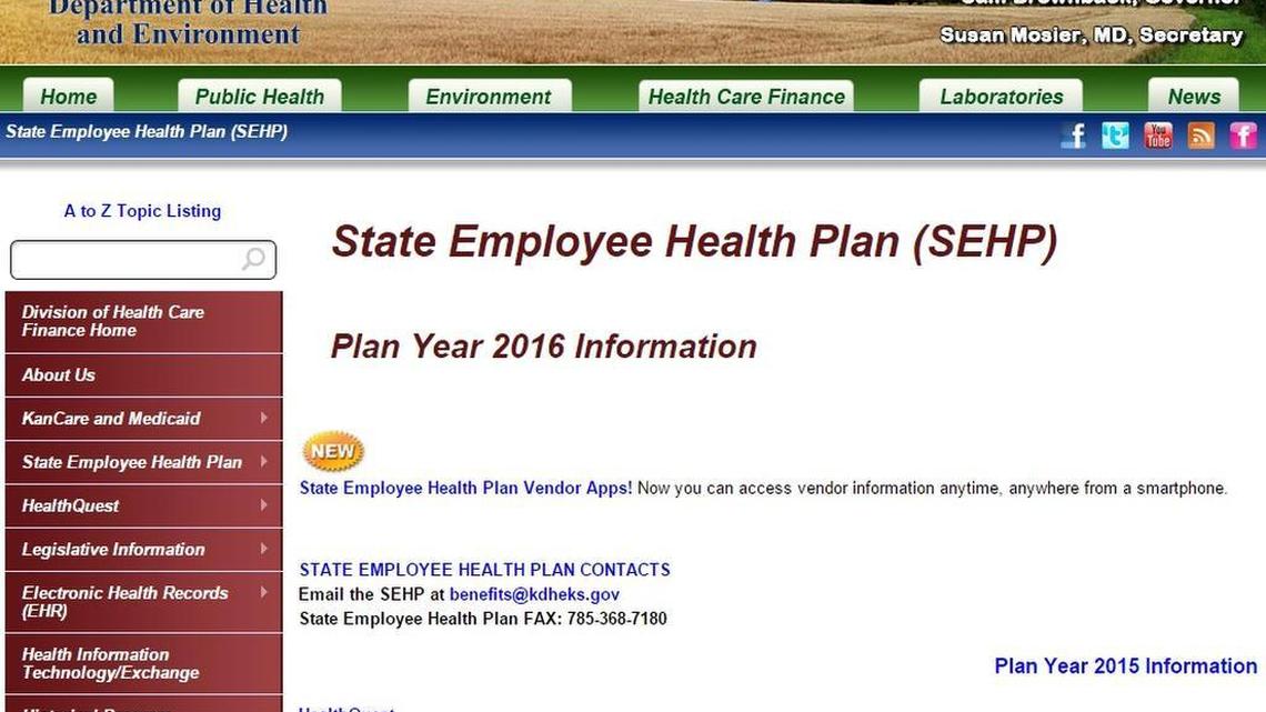 
Screenshot of the Kansas Department of Health and Environment website
