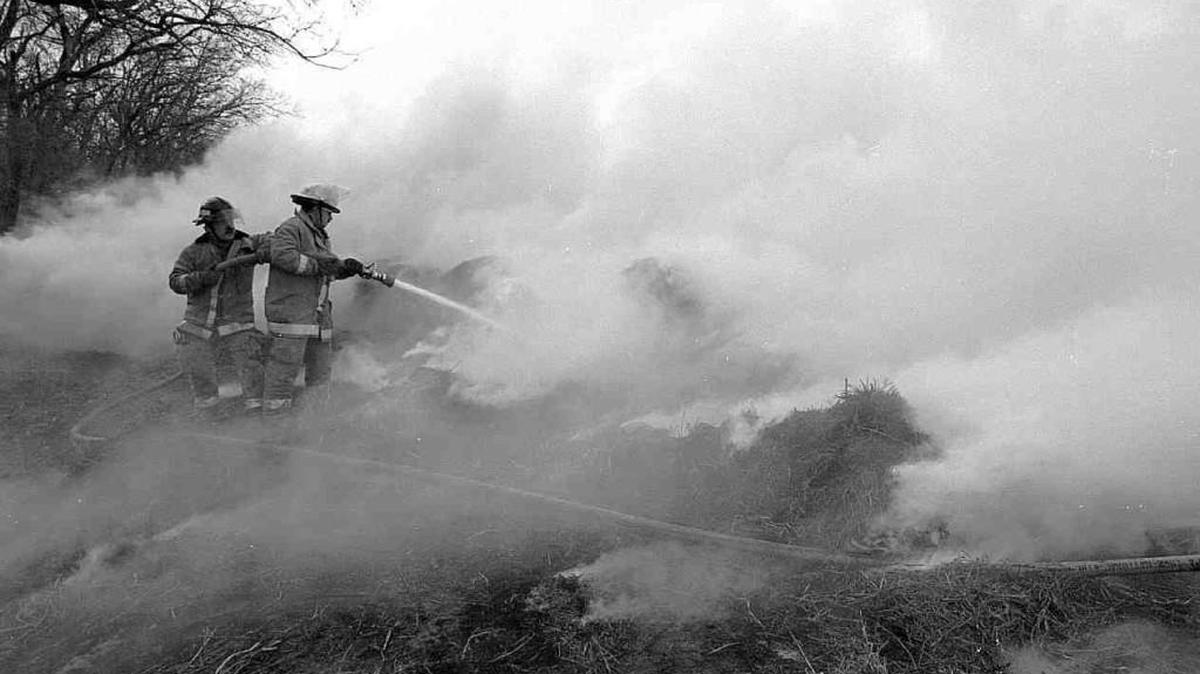 Smoke from a controlled burn similar to this one caused several crashes Monday near El Dorado.