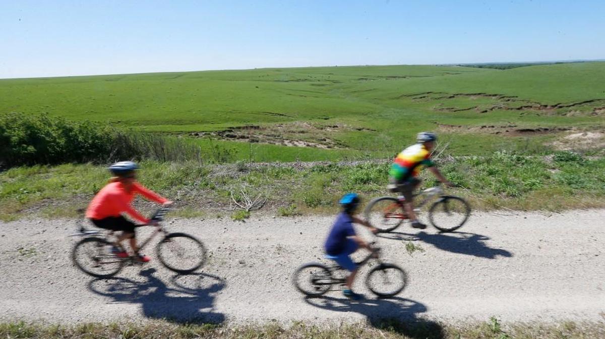 Flint Hills Trail State Park, east of Council Grove. 