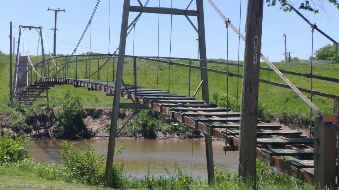 Halstead’s swinging bridge in Riverside Park gained fame in the 1955 movie “Picnic,” starring William Holden, Rosalind Russell and Kim Novak.
