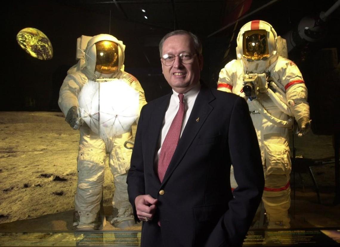 Max Ary was director of the Kansas Cosmosphere and Space Center in Hutchinson, Kan., when this photo was taken in 2002.