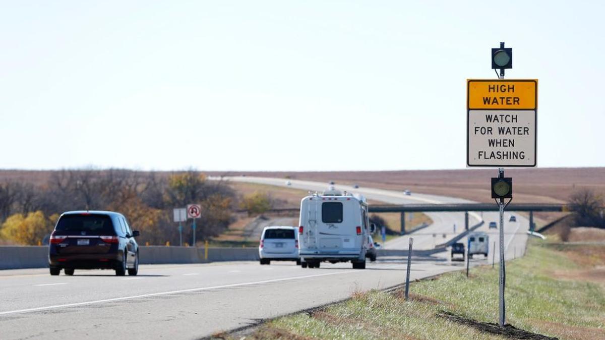 The Turnpike south of Emporia.