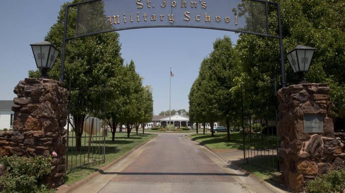 Entrance to St. John’s Military School in Salina. (file photo)