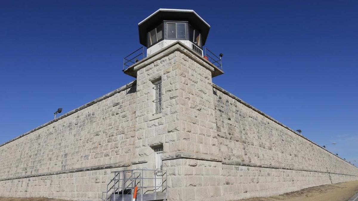 Walls of the Hutchinson Correctional Facility. 