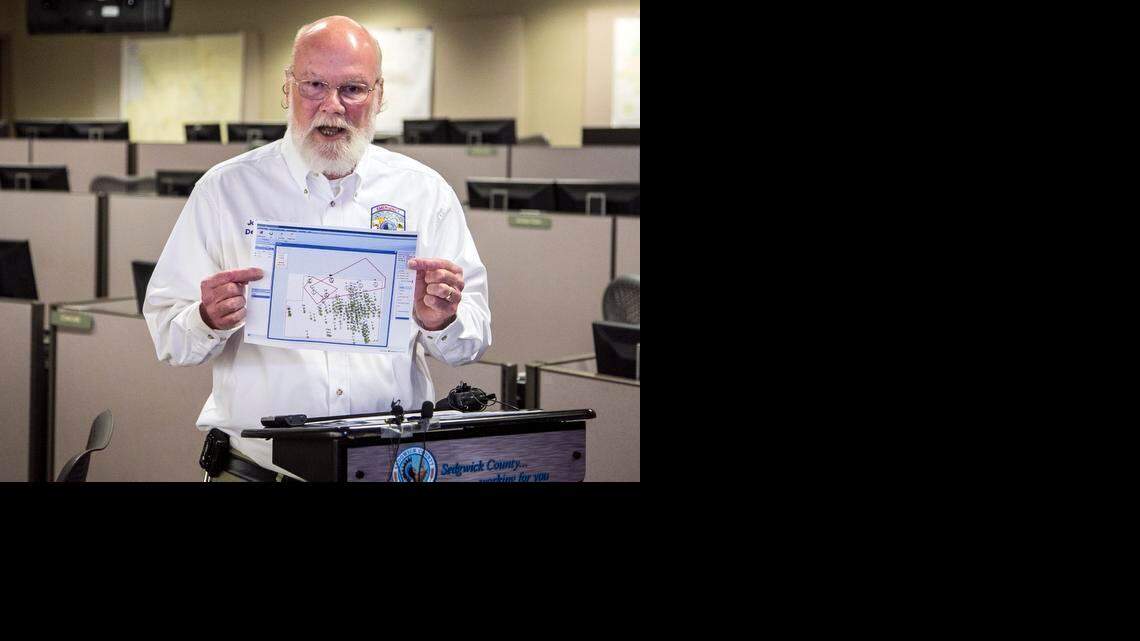 
John Crosby, deputy director of Sedgwick County emergency management, talks about why tornado sirens initially sounded countywide during Wednesday evening’s storms. (April 9, 2015)

