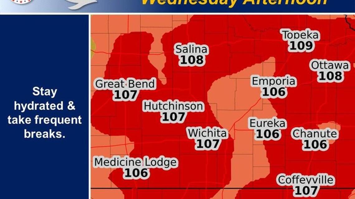 A toasty Tuesday for several Kansas cities