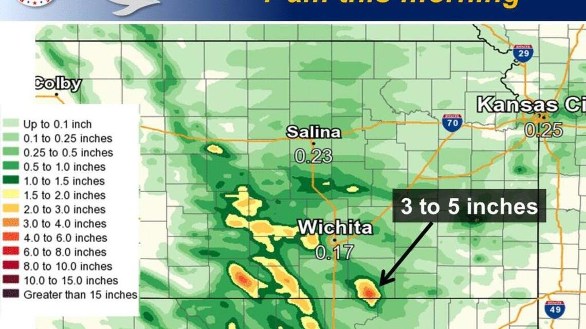 Where the rain fell on Wednesday