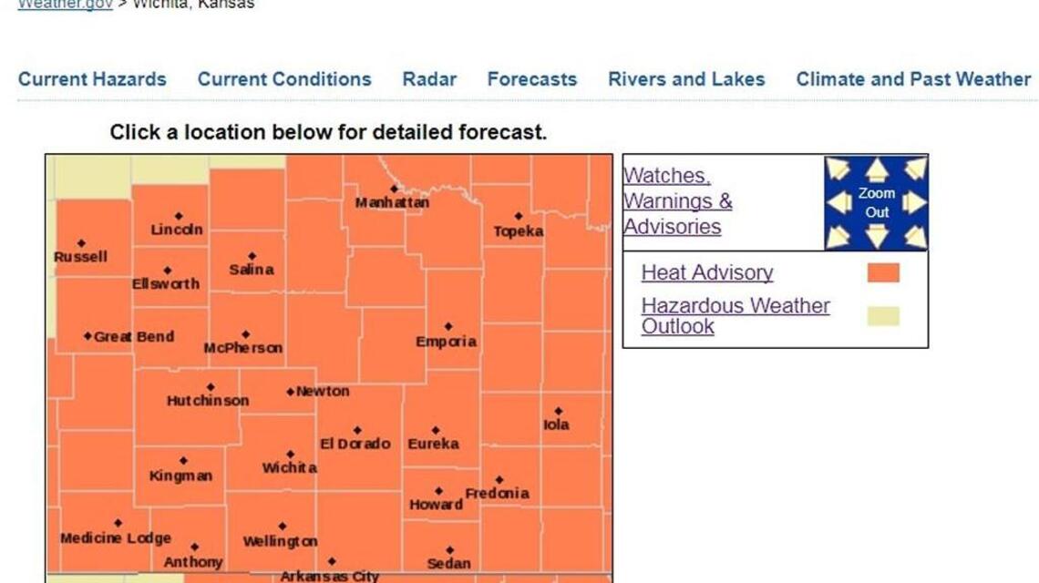 Wichita weather: Heat advisory
