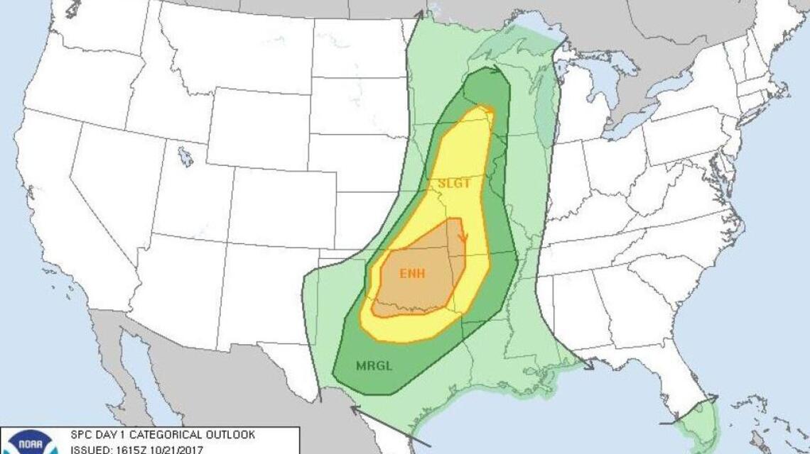 Expect some strong storms this afternoon and evening in Wichita area