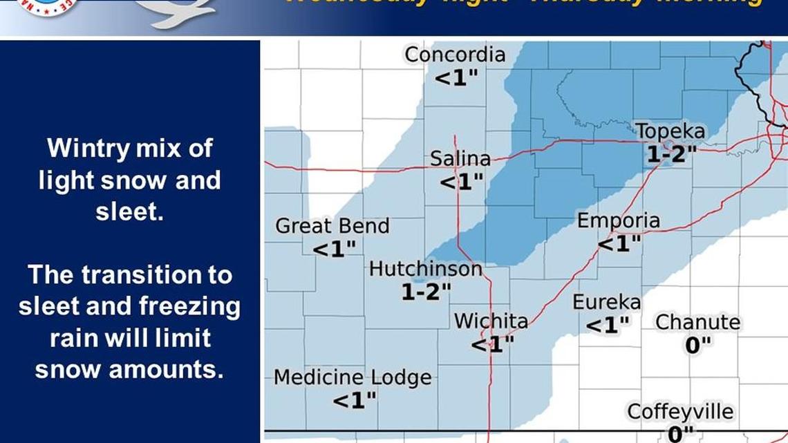 More ice, sleet and even snow for Wichita area Wednesday