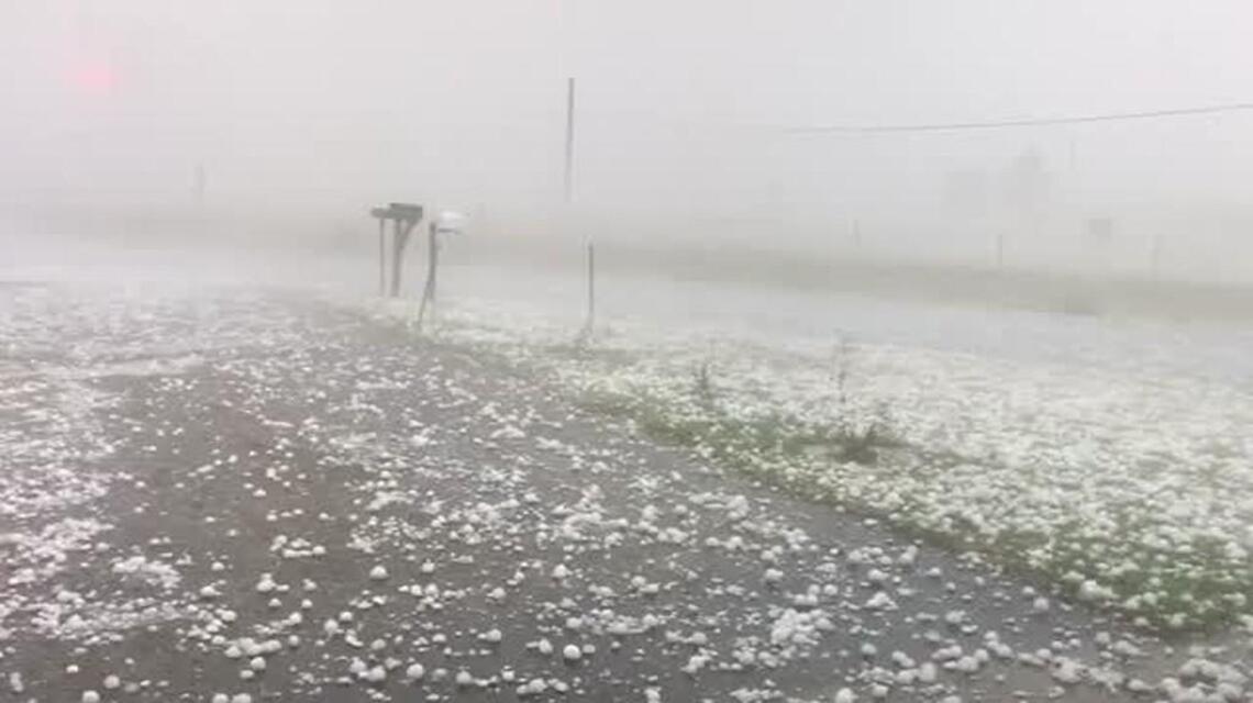 Grapefruit-size hail, strong winds, tornado warnings across Kansas
