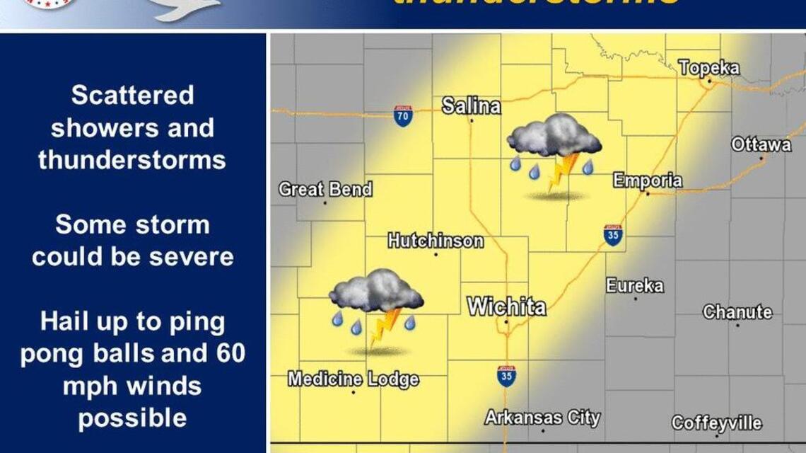 Morning showers an opening act for Wichita area