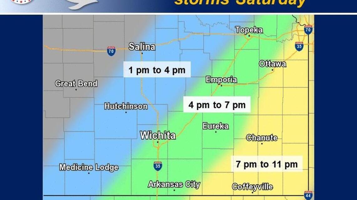 Wichita weather: Storms expected in afternoon, evening