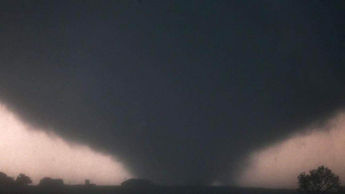 A tornado touches down near El Reno, Okla., on May 31, 2013.