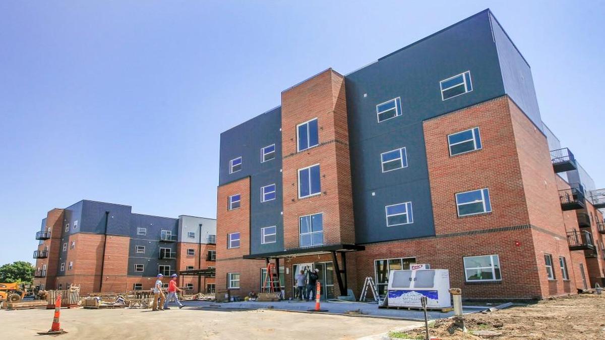The Flats is made up of 113 apartments and will open to Wichita State University students this month.