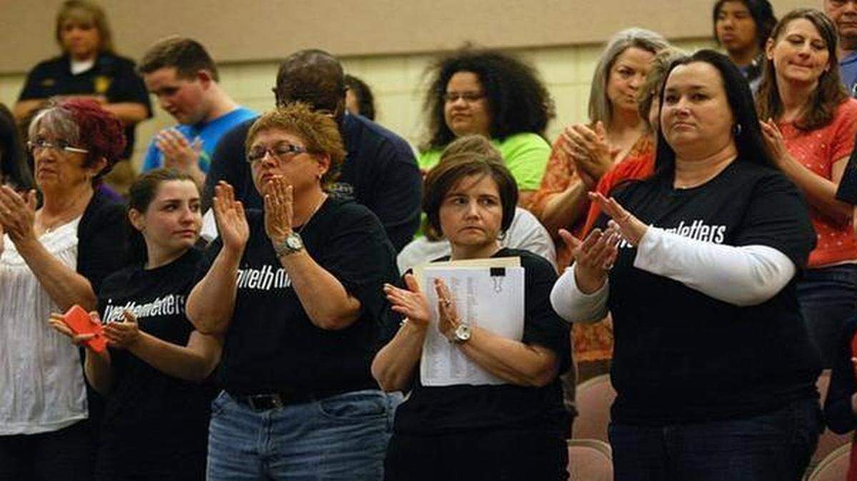 
The Wichita school board heard Monday from supporters of awarding the same athletic letters to varsity and special-needs athletes. 
