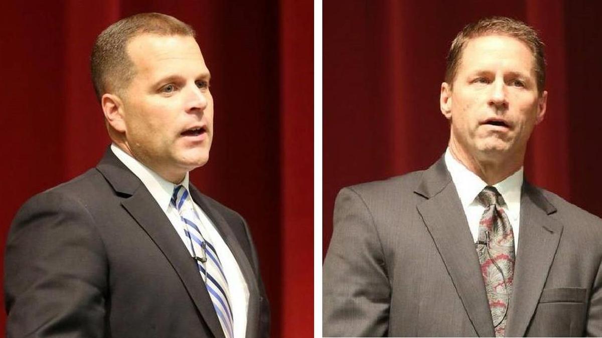 It is possible to imagine either Ramsay (left) or Spivey leading the Wichita Police Department.