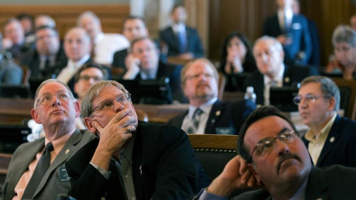 The Kansas House came three votes short of overriding Gov. Sam Brownback's veto of a Medicaid expansion bill.