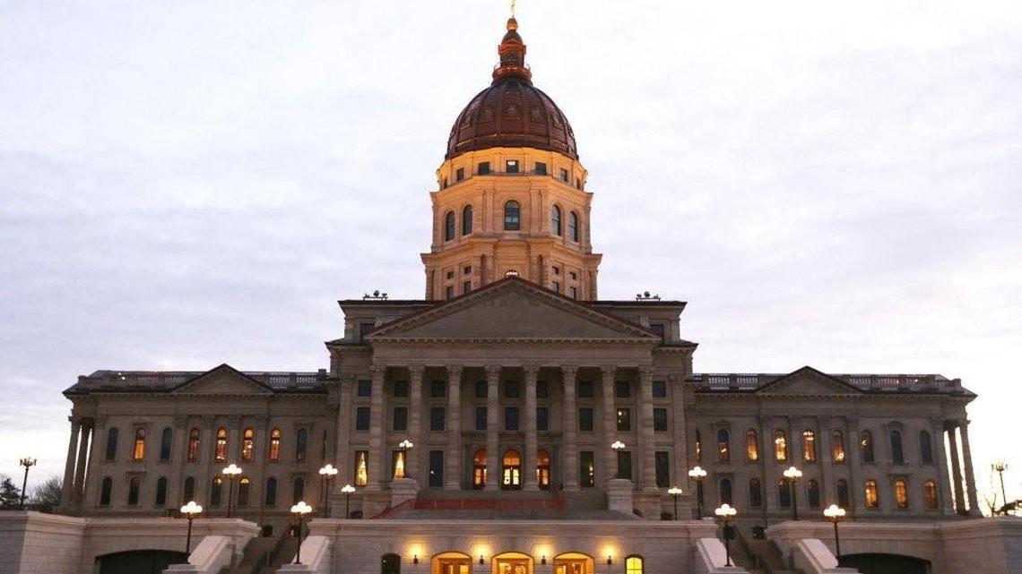 FILE  Kansas Statehouse looking south at sunset. (January 22, 2014)