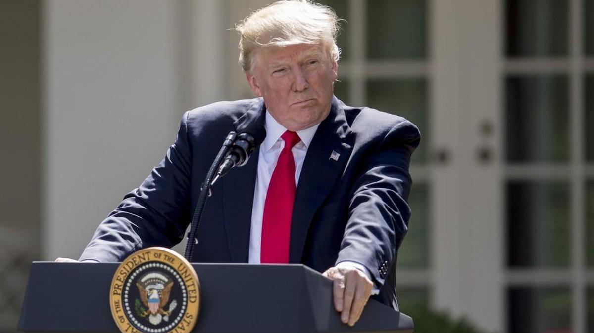 President Donald Trump speaks Thursday in the Rose Garden of the White House. Trump announced the U.S. would withdraw from the Paris climate pact and that he will seek to renegotiate the agreement in a way that treats American workers better.