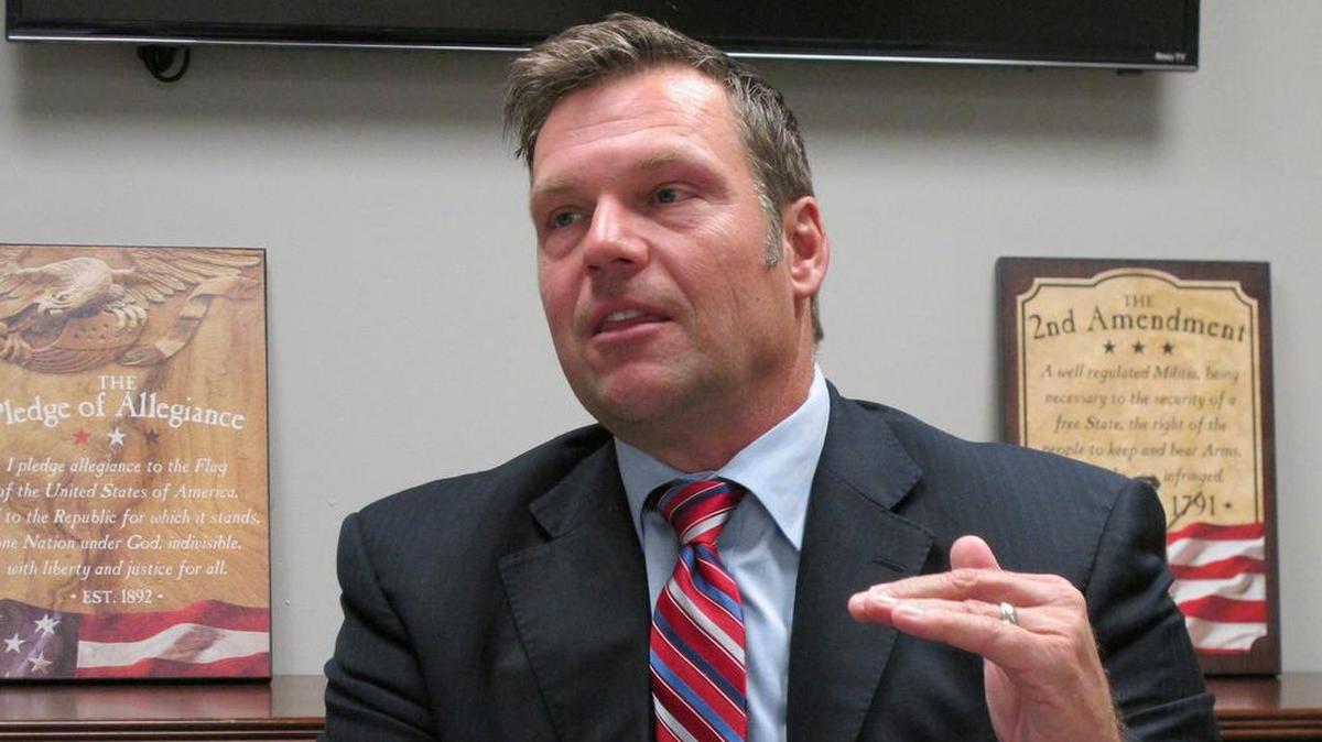 Kansas secretary of state Kris Kobach.