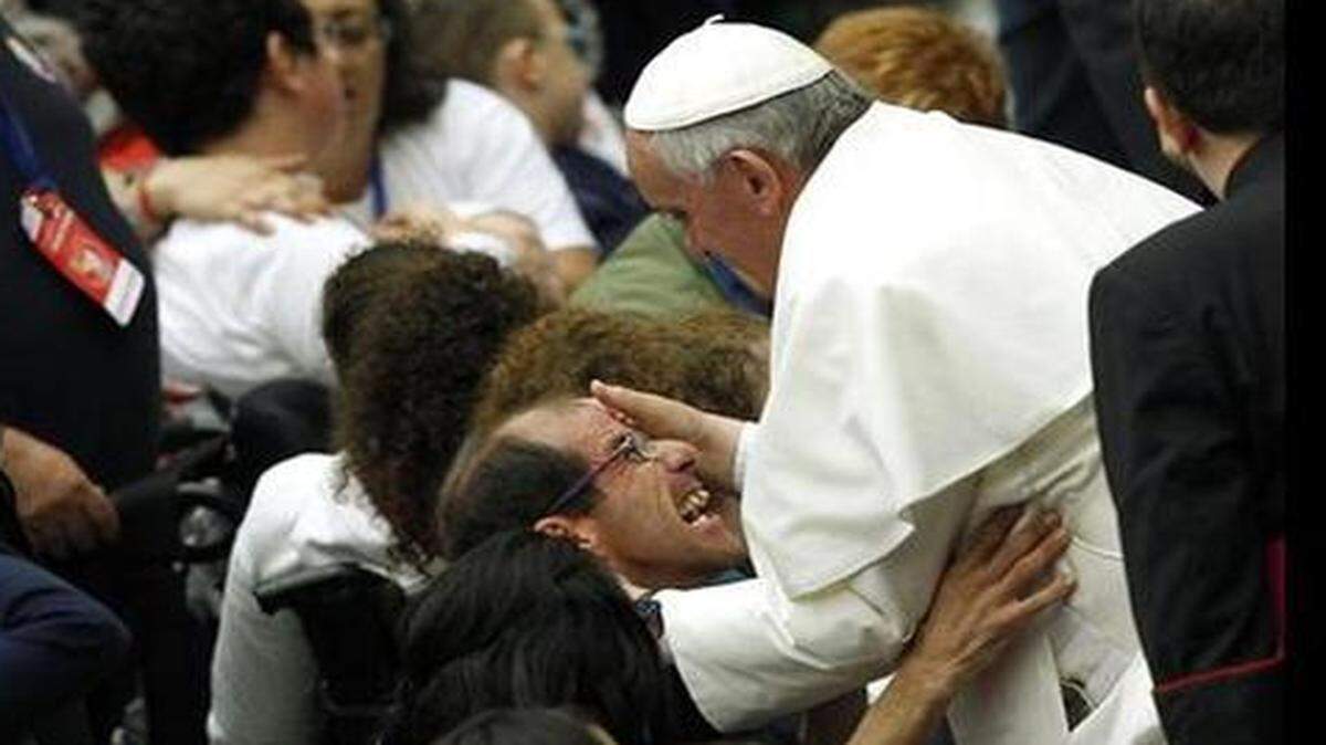 
Francis loves the disabled and wants them integrated in the church and society.
