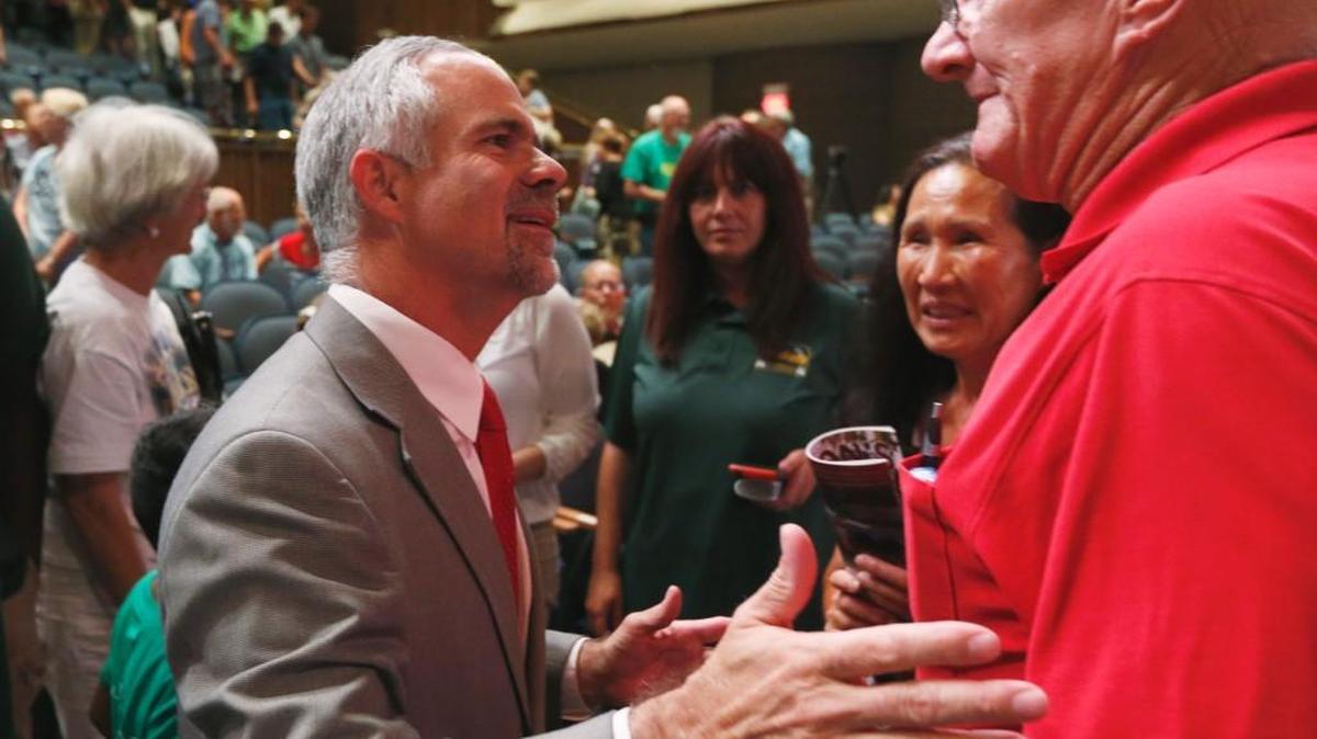 Huelskamp, left, has been ungracious in defeat.