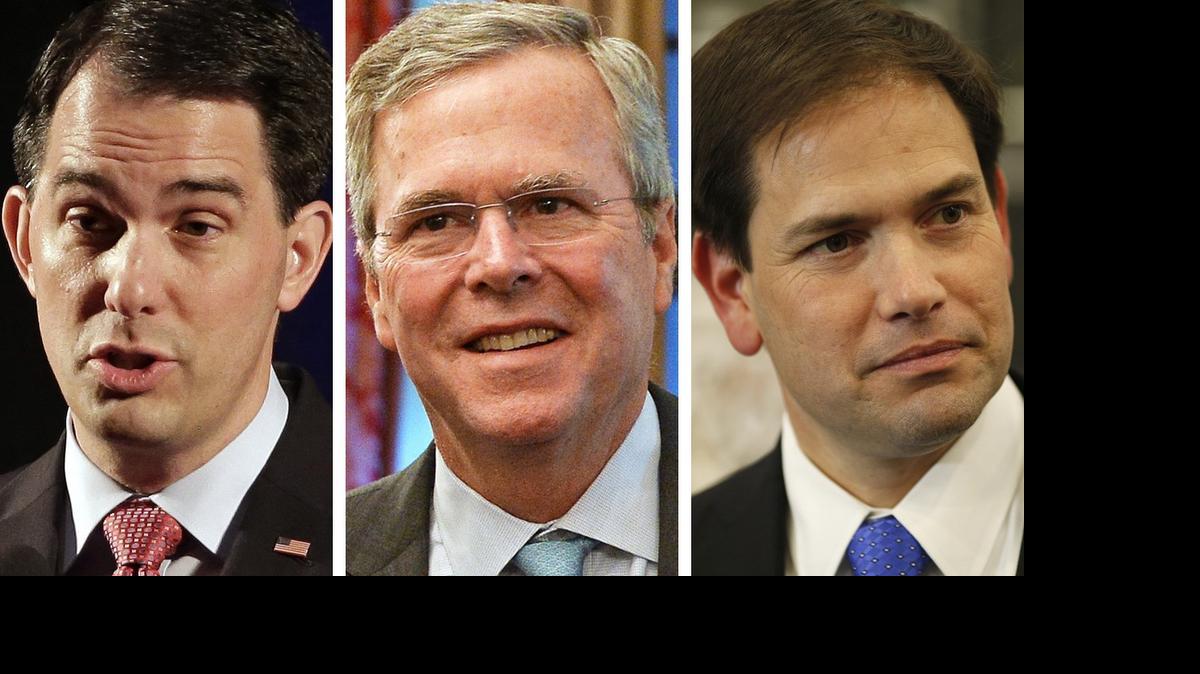 
Walker, Bush, Rubio
