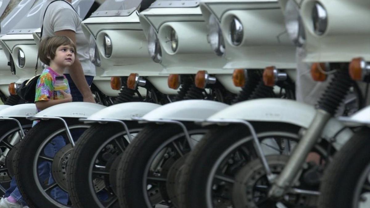 The last set of Wichita police motorcycles were sold at an auction in 2002.