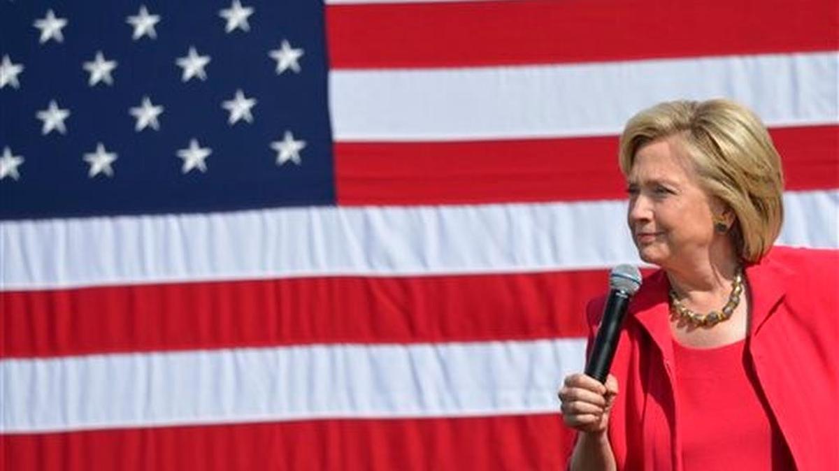 
Democratic presidential candidate Hillary Clinton spoke at a grassroots organizing meeting in Ohio last week. 

