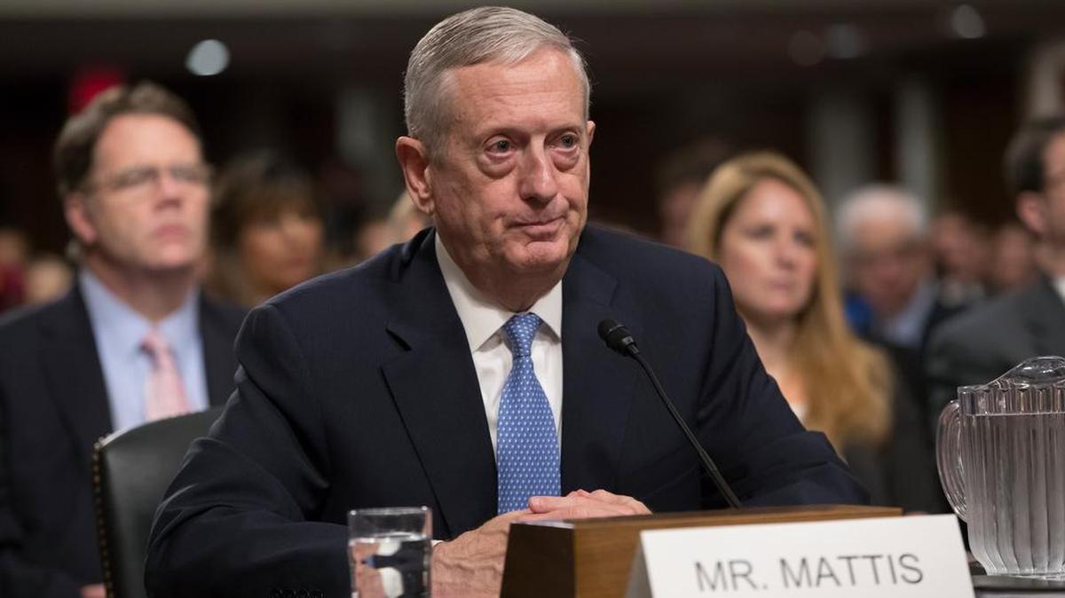 Defense Secretary-designate James Mattis prepares to testify on Capitol Hill.