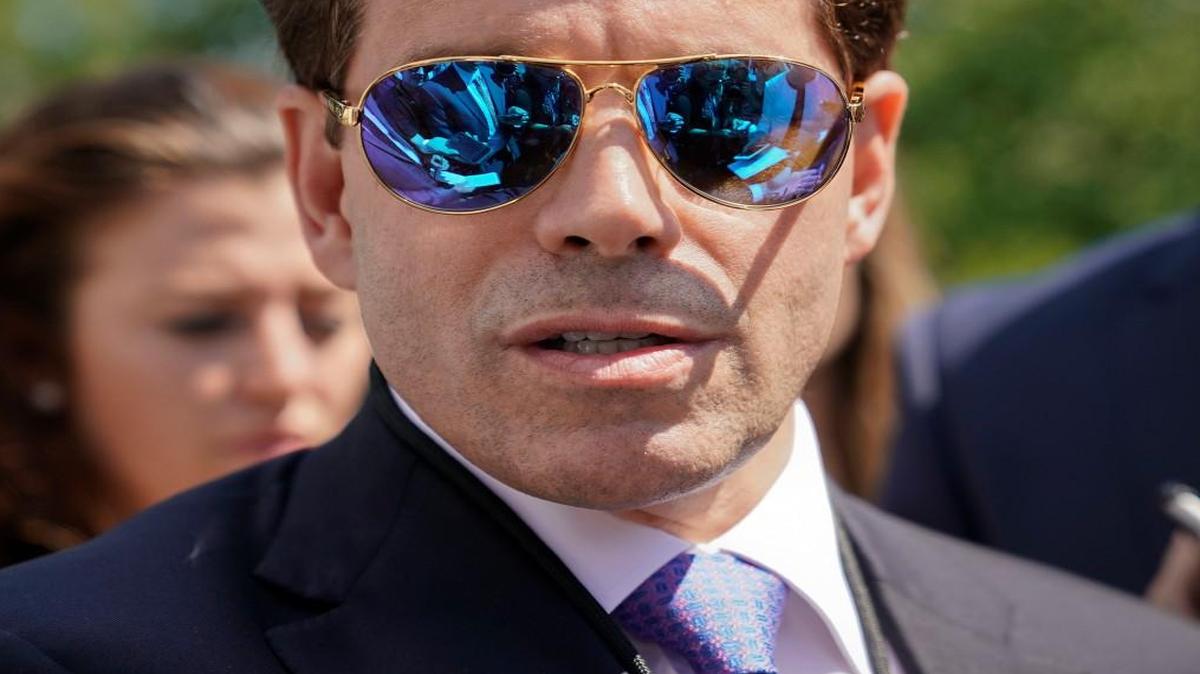 White House communications director Anthony Scaramucci speaks to members of the media at the White House last Tuesday.