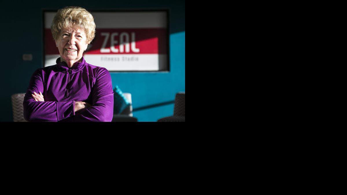 
June Dirks, 87, will be power-walking in her first Prairie Fire half marathon on Sunday. 
