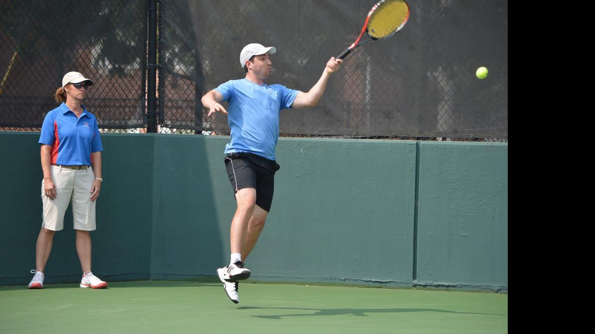 
David Cavalcanti, from Brazil, is a former Wichita State player who’s in the 32-man singles draw this week at the Wichita Tennis Open.
