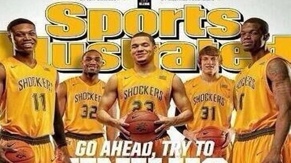 Cleanthony Early (11), Tekele Cotton (32) and Ron Baker (31) were teammates on Wichita State’s 2013-14 team that went 34-0 during the season.