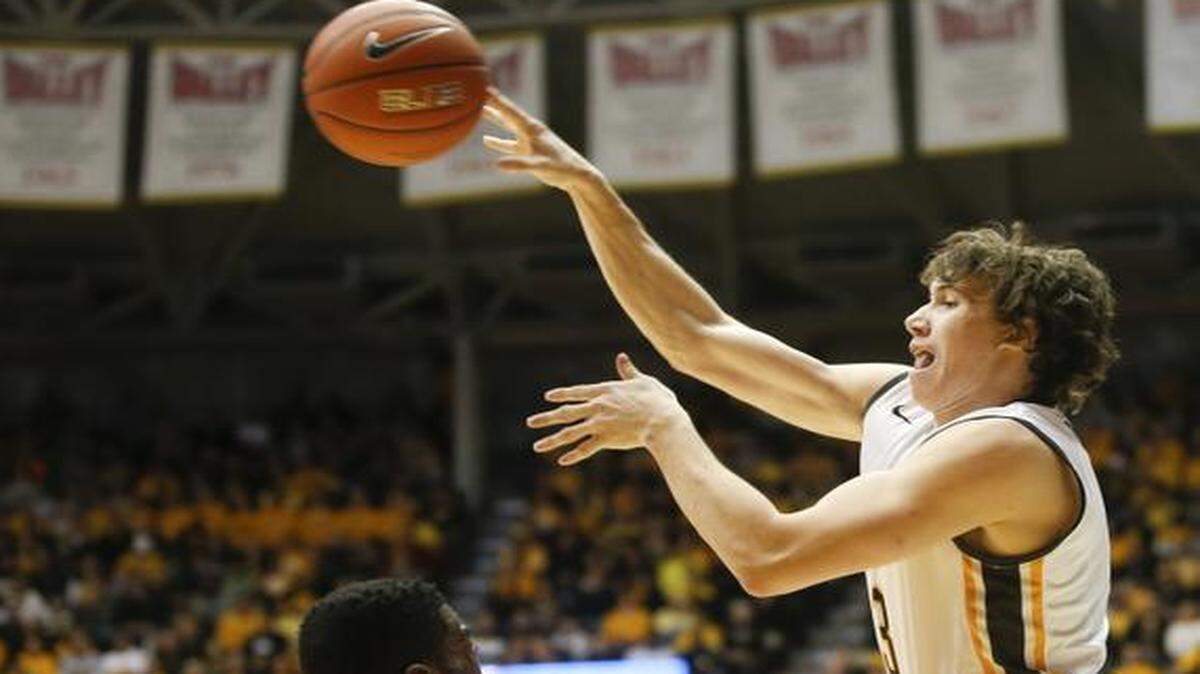 
Wichita State junior Evan Wessel is one of more than 135 Kansans on a Division basketball roster this season.
