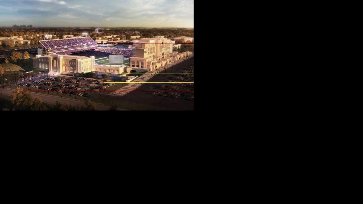 
An artist’s rendering of the new Vanier Football Complex.
