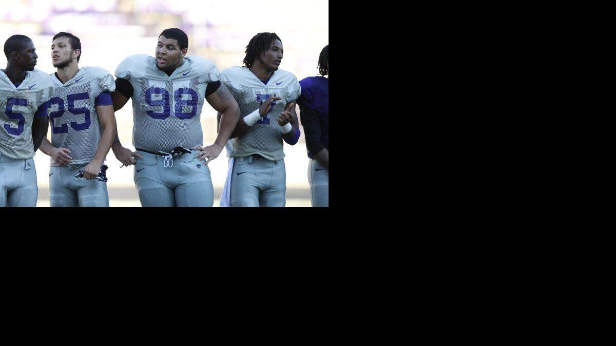
K-State defensive tackle Terrell Clinkscales, No. 98 (Aug. 16, 2014)
