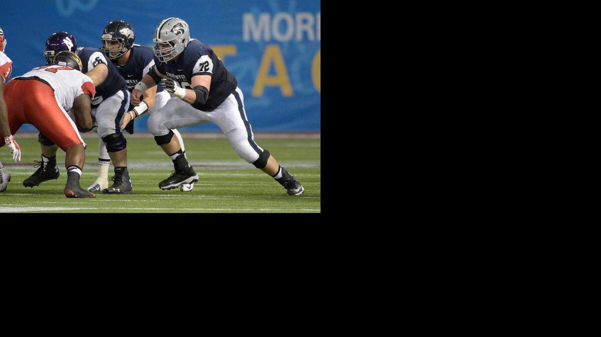 
West offensive lineman B.J. Finney (72), of Kansas State, blocks during the East-West Shrine game last Saturday in St. Petersburg, Fla.
