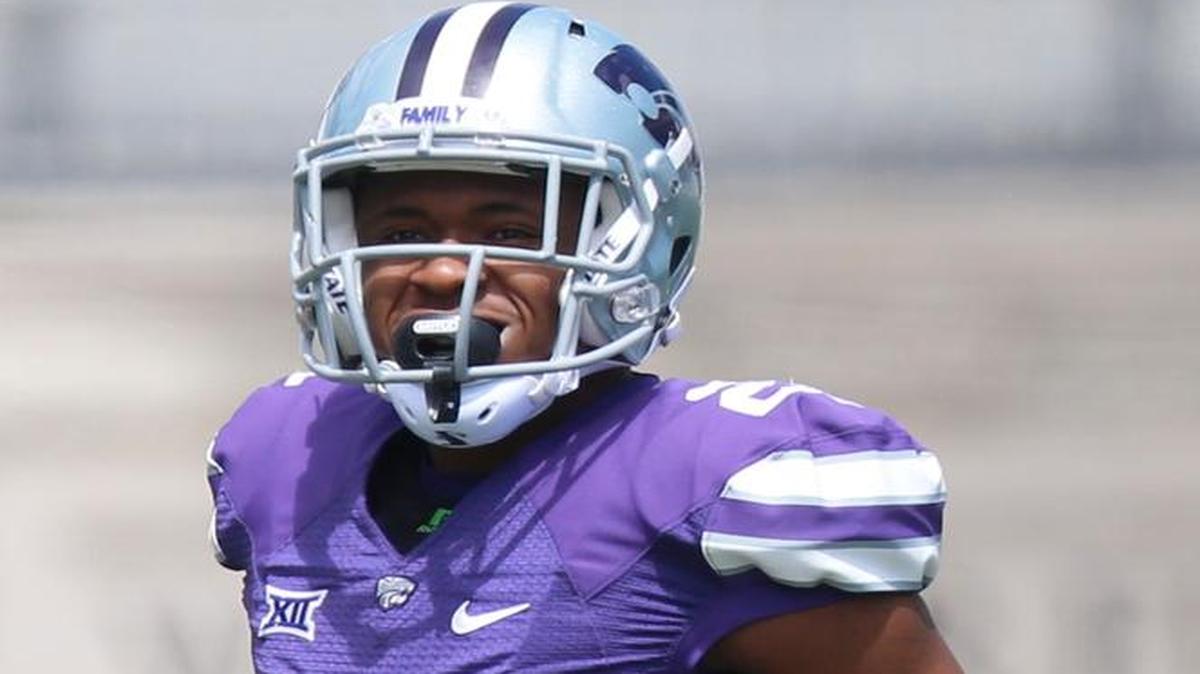 Kansas State receiver Carlos Strickland is 6-foot-4 and can create mismatches with smaller cornerbacks.