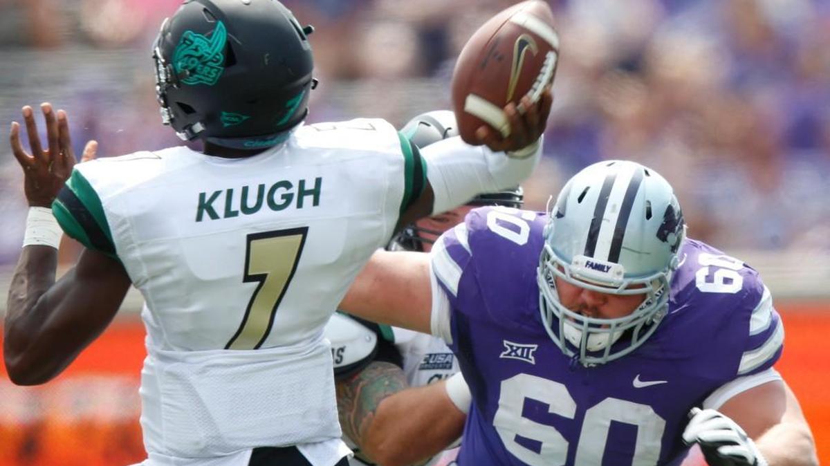 K-State defensive tackle Will Geary (September 9, 2017)