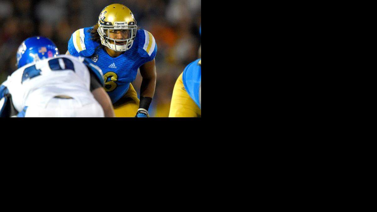 
UCLA linebacker Eric Kendricks is the Bruins’ career tackles leader and the 2014 Butkus Award winner. Kendricks has 139 tackles this season. 
