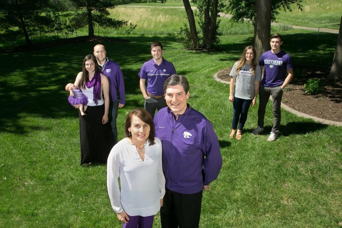 Stan and Nancy Weber (foreground), their daughter Brittani Richardson (left), her husband Tyler Richardson and their daughter Payton, Stanton Weber, McKenzi Weber and Landry Weber, 18.