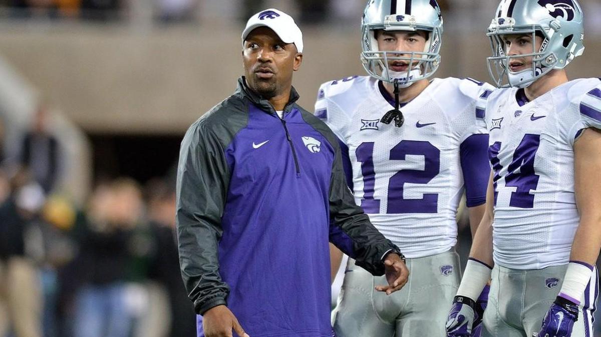 K-State offensive coordinator Andre Coleman.