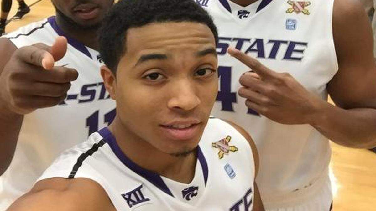 
Justin Edwards, front, with teammates Nino Williams and Stephen Hurt, isn’t shy about his game. “You will see a lot of dunks from me, a lot of exciting plays, lobs and dunks,” he said.
