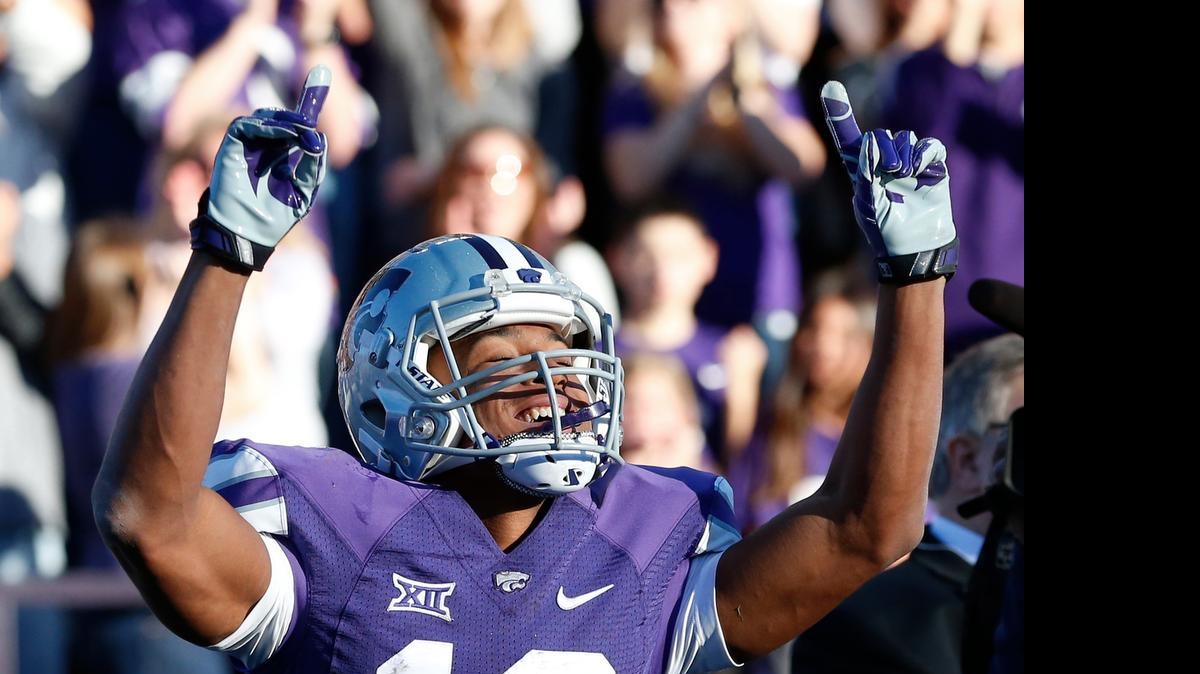 
Former K-State receiver Tyler Lockett will celebrate with family later this week when he hears his name called at the NFL Draft. 
