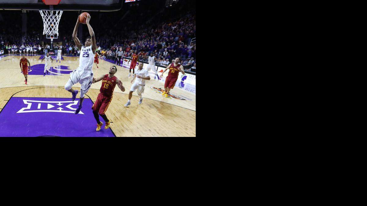 
Wesley Iwundu led K-State to a win over Iowa State on Saturday. Next, he hopes to lead K-State to the NCAA Tournament.
