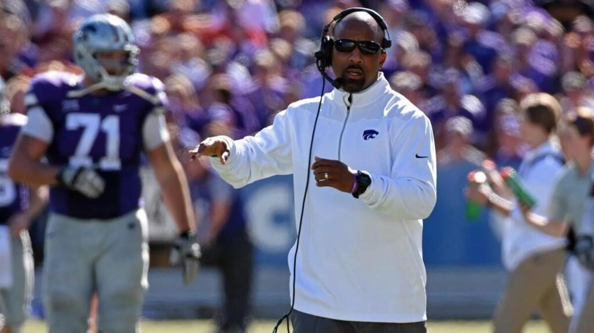 Kansas State offensive coordinator Andre Coleman.