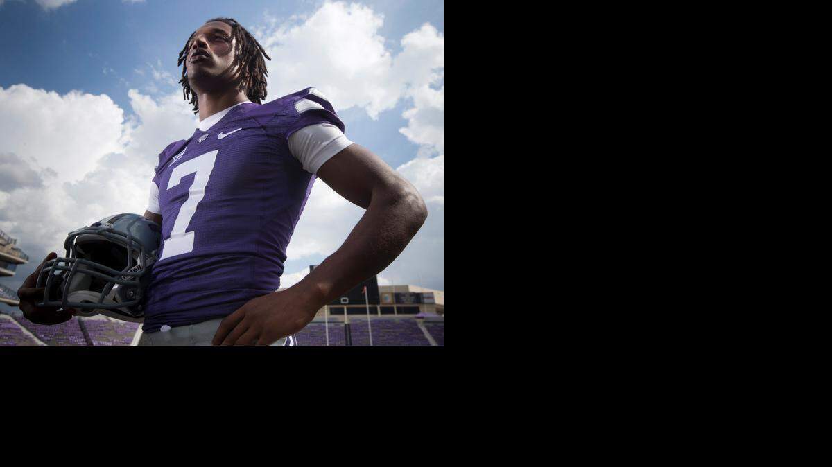 
Kansas State’s Danzel McDaniel at media day on Aug. 6.
