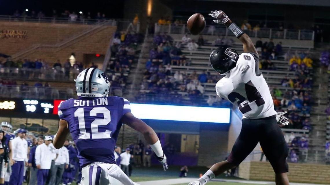 Receiver Corey Sutton tries to get open in the end zone against Missouri State. (September 24, 2016)